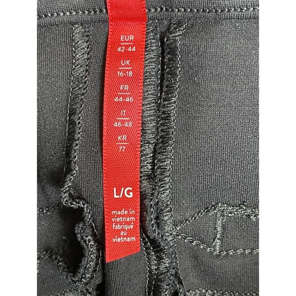 Spanx Pants‎ Womens Large Black Pull On Crop Stretch Straight Leg Slim Fit - Picture 8 of 14